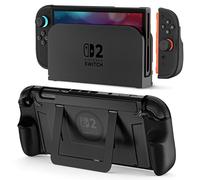 COOWPS P2 Dockable Split Protective Case for Nintendo Switch 2, with Non-Slip Ergonomic Grip, Magnetic Ring Design & Stable Kickstand, Military-Grade Protection and Original Patent