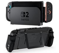 COOWPS P3 Protective Dockable Case for Nintendo Switch 2 with Flip Stand, Non-Slip Ergonomic Grip, Stable Kickstand, Military-Grade Protection Switch 2 Case