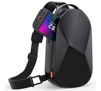 COOWPS Sling Bag for Nintendo Switch 2 (2025)/Switch OLED/Steam Deck, Large Space Stylish Crossbody Bag with EVA Hard Shell, Thickened Lining Edge Full Protection Travel Case for Switch 2 Accessories