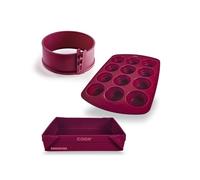 coox All-in-One Set: Wunderform MQ, Springform Cake Tin 18 cm & 12 Muffin Tins - The Space-Saving All-Round Set for Baking Fun with Family & Friends - Perfectly Equipped for Cakes, Bread, Casseroles