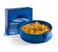 coox Springform Cake Tin with Glass Serving Plate and Glass Feet Diameter 26 cm (Blue)
