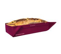 coox Wunderform Basic M in Dark Red, The First Foldable Loaf Tin, Space-Saving Silicone Baking Mould, BPA-Free