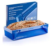 coox Wunderform Frame L Blue - Foldable Silicone Loaf Mould for Cakes, Breads & Casseroles