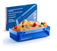 coox Wunderform Frame M - The Foldable Loaf Tin with Metal Reinforcement - Baking & Serving in One I Non-Stick Silicone I Dishwasher Safe I No Falling I BPA-Free Blue
