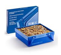 coox Wunderform Frame SQ in Blue: The First Foldable Silicone Loaf Tin for Unlimited Baking Creations - Perfect for Cakes, Breads and Casseroles