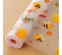 Cooyes Shelf Liner - Non-Slip Cabinet & Drawer Liner for Kitchen - Non-Adhesive Waterproof Shelf Paper with Modern Pattern - Durable EVA Cabinet Mat - Easy to Cut