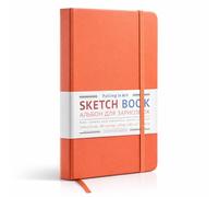 COOZEE 13x21 cm Sketch Drawing Book, 80 Sheets 140 GSM Sketchbook Drawing Paper, Art Sketch Pad for Beginners and Professional Artists