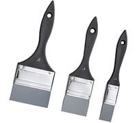 COOZEE 3-Piece Silicone Brush Set, Flat Painting Tool for Acrylic, Gouache, and Oil Paints (2.54 cm, 5.08 cm, 7.62 cm)
