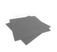 COOZEE 30x30cm Linoleum Carving Blocks, 2 Pack Soft Stamp Rubber Blocks for Crafts and Artists Printmaking, Gray,3mm Thick