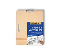 COOZEE 36x46cm Sketch Board, Drawing Tote Board for Artists with Sturdy Clip and Rubber Bands, Portable Art Clipboard for Classroom and Studio Drawing