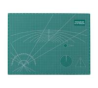 COOZEE A2 Self Healing Cutting Mat, 46x61cm Cutting Mats for Sewing, Double-Sided 5-Ply Fabric Cutting Board for Crafting, Quilting and Sewing Projects, Green