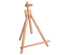 COOZEE Beechwood 63cm Tabletop Easel Display Stand for Painting - Holding Canvas Up to 57cm High, A-Frame Artist Tripod with Rubber Feet, Portable Photo and Sign Holder