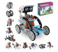COOZi 12 in 1 STEM Educational Solar Powered Robot Toy - 190 Piece STEM Building Toy for Boys & Girls | STEM Kit Engineering Building Toys | DIY Educational Gift Powered by The Sun for Kids & Adults
