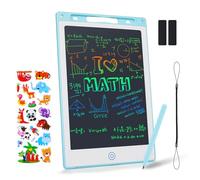 Coozlon LCD Writing Tablet for Kids, 10 Inch Erasable LCD Drawing Tablet for Kids with Lock Function Drawing Board for Doodle Drawing and Memo Lists,Free Animal Cartoon Stickers, Turquoise