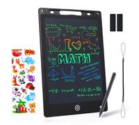 Coozlon LCD Writing Tablet for Kids, 10 Inch Erasable LCD Drawing Tablet for Kids with Lock Function Drawing Board for Doodle Drawing and Memo Lists,Free Animal Cartoon Stickers, Ebony