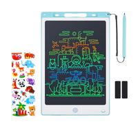 Coozlon LCD Writing Tablet for Kids, 12 Inch Erasable LCD Drawing Tablet for Kids with Lock Function Drawing Board for Doodle Drawing and Memo Lists,Free Animal Cartoon Stickers, Turquoise