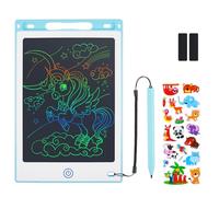 Coozlon LCD Writing Tablet for Kids, 8.5 Inch Erasable LCD Drawing Tablet for Kids with Lock Function Drawing Board for Doodle Drawing and Memo Lists,Free Animal Cartoon Stickers, Turquoise