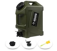 COOZMENT 5 Gallon (19L) Portable Water Containers with Spigot, BPA Free Water Jug, Military Green Water Tank, Multifunction Water Storage Containers for Camping Outdoor Hiking,Emergency Stroage