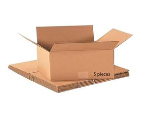 COOZO Brown Single Wall Box 12" x 9" x 6" Inch (305x229x152mm) Shipping Mailing Postal Parcel Easy to Assemble Cardboard Boxes/Boxes For Packing Moving House/Multiple Uses Box - Pack of 5