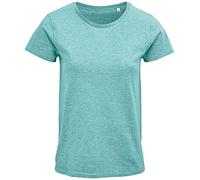 COOZO Ladies Crusader Organic T-Shirt - Heather Light Green - M