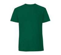 COOZO Men's Classic Blank Ringspun Premium Crew Neck Short Sleeve T-Shirt - College Green - L