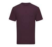 COOZO Men's Classic Blank Ringspun Premium Crew Neck Short Sleeve T-Shirt - Dark Plum - XXL