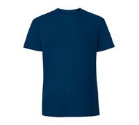 COOZO Men's Classic Blank Ringspun Premium Crew Neck Short Sleeve T-Shirt - Mountain Blue - 3XL