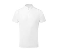 COOZO Men's Classic Fit Essential Coolchecker Short Sleeve Chef's Shirt - White - 4XL