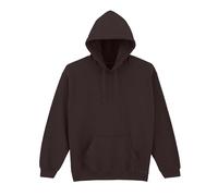COOZO Men's Classic Hooded Sweatshirt - Dark Chocolate - L