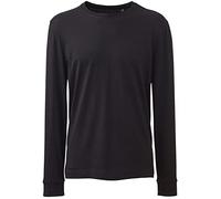 COOZO Mens Long Sleeve Anthem T-Shirt - Black - 6XL