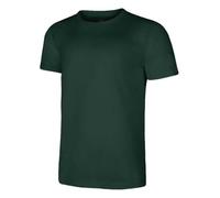 COOZO Men's Reactive Dyed Classic Fit Crew Neck Soft Hand Feel Olympic T-Shirt - Bottle Green - 4XL