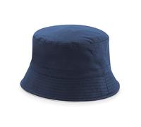 COOZO Mens Reversible Bucket Hat - French Navy/White - S-M