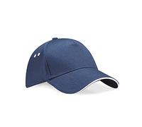COOZO Mens Ultimate 5 Panel Cap Sandwich Peak - Navy/Putty - One Size
