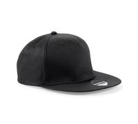 COOZO Unisex 5 Panel Snapback Rapper Cap - Black - One Size