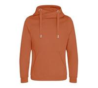 COOZO Unisex Cross Neck Hoodie - Ginger Biscuit - L