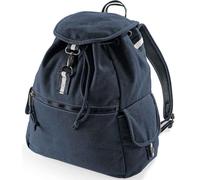 COOZO Unisex Vintage Canvas Backpack - Vintage Oxford Navy - One Size