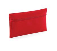 COOZO Zipped Main Compartment Easy Care Lightweight Pencil Case - Classic Red - One Size