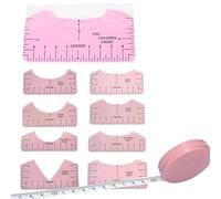 Cop Rose DTF Tshirt Ruler Guide for Cricut Heat Press, Shirt Measurement Tool Vinyl Alignment Placement Center Design DTF Template Pocket Logo, Sublimation Accessories Iron on HTV Heat Transfer Vinyl