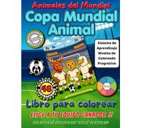 Copa Mundial Animal: Animales del Mundial Libro para colorear