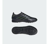 adidas COPA Pure III League Turf Football Boots Kids Shoes, Core Black/DGH Solid Grey/Lucid Lemon, 1 UK Child