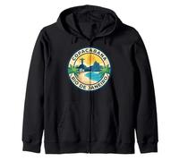 Copacabana Rio de Janeiro Brazil Retro Beach Sunset Vintage Zip Hoodie