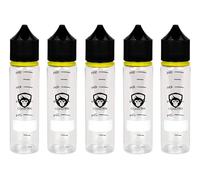 Copackr 5x 60ML V3 - Chubby Gorilla Plastic PET Dropper Bottles with measurement for oils, liquids, ink and chemicals - perfect for travel - With childproof cap
