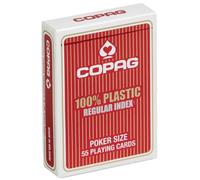 ASS Copag Poker Size Regular Face Playing Cards (Red)