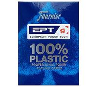 Copag European Poker Tour (EPT) 100% Plastic Playing Cards Poker Size Jumbo Index (Blue Back)