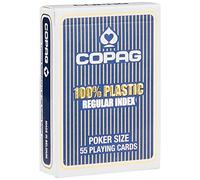 Copag 10.40.01.334 CARTAMUNDI Poker 2 PIP Regular FACE-Mixed Display RED/Blue, Multi