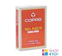 Copag Blue Deck 2 Corner Playing Cards 100% Plastic Jumbo Index Poker Cards New