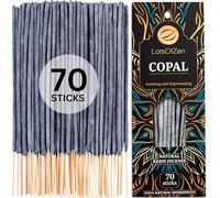 Copal Incense Sticks (70 Pack) - Natural White Copal Resin Smudge Kit - Long Burning from Mexico for Spiritual Cleansing, Meditation & Day of The Dead Gift