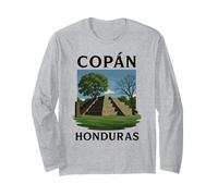 Copan Honduras Mayan Ruins Travel 504 Tegucigalpa Honduran Long Sleeve T-Shirt