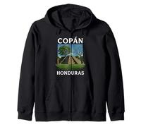 Copan Honduras Mayan Ruins Travel 504 Tegucigalpa Honduran Zip Hoodie