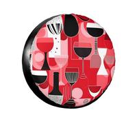 Copas De Vino Cubiertas De Las Ruedas Durable Funda Para Neumáticos De Repuesto Antipolvo Neumático Repuesto Cubierta Para Remolques Todoterreno Accesorios